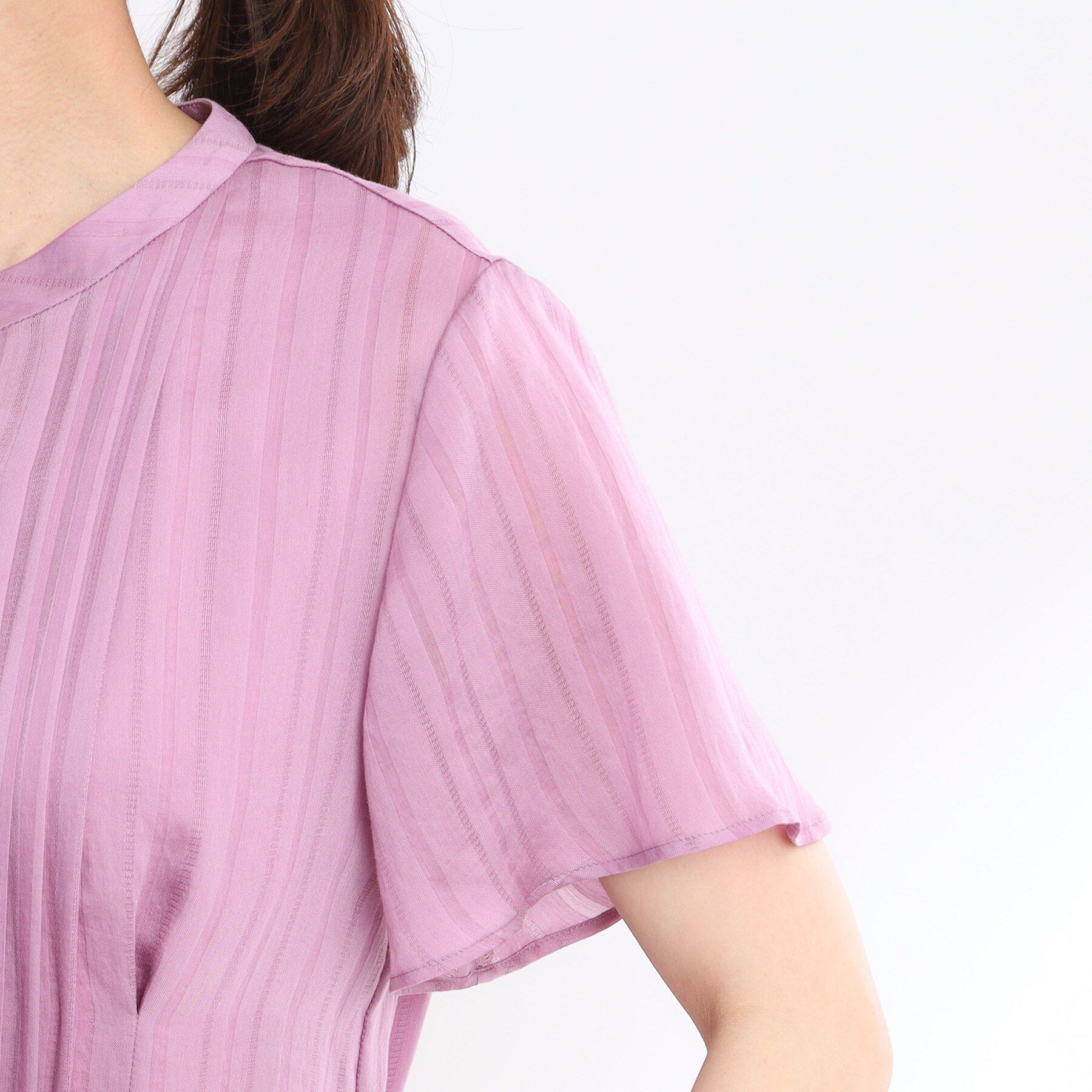 Reflect「【夏SALE／手洗い可】シャドーボーダーワンピース」|ワンピース|