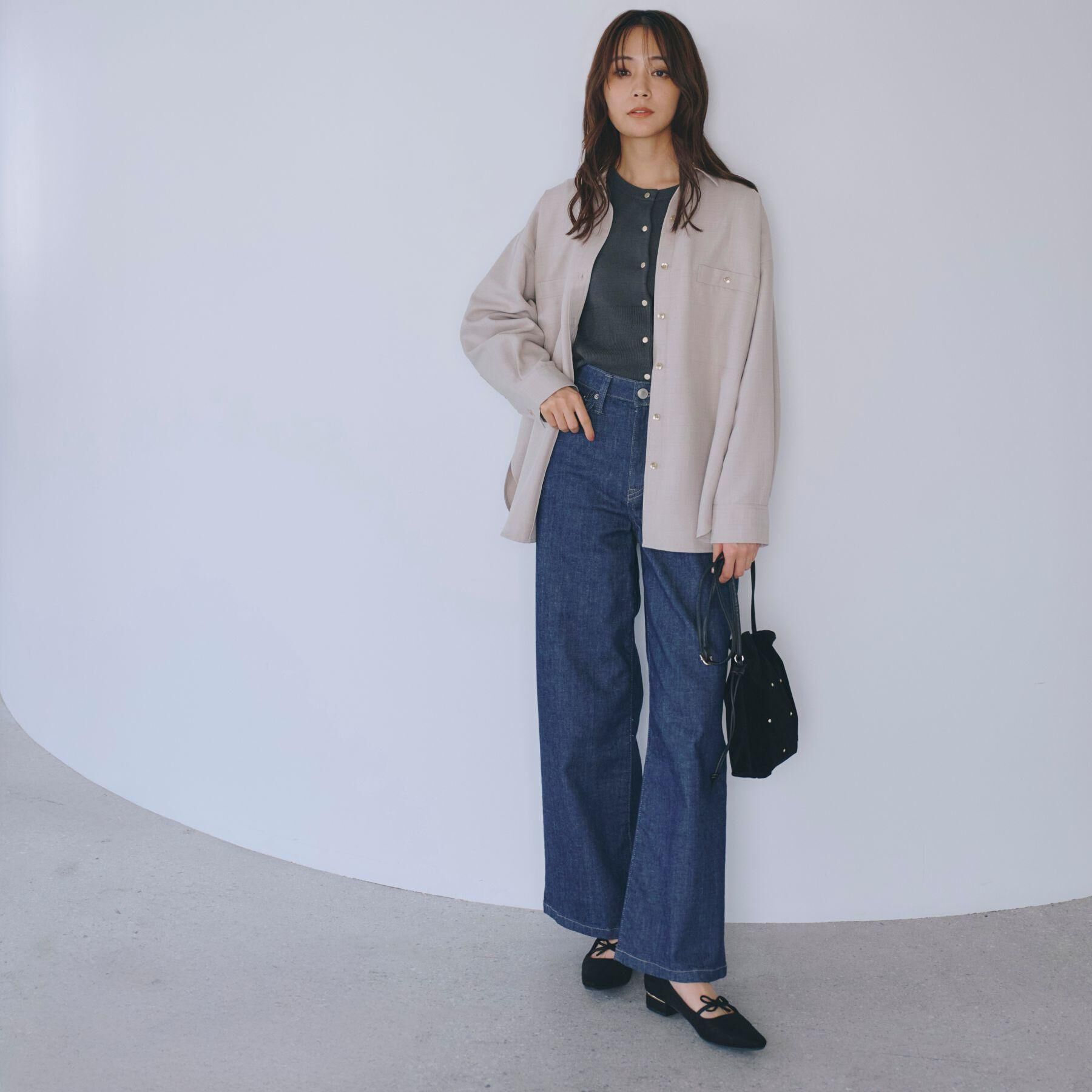 grove「【SOMETHING&times;grove別注】LISAWIDE DENIM PANTS」|デニム|