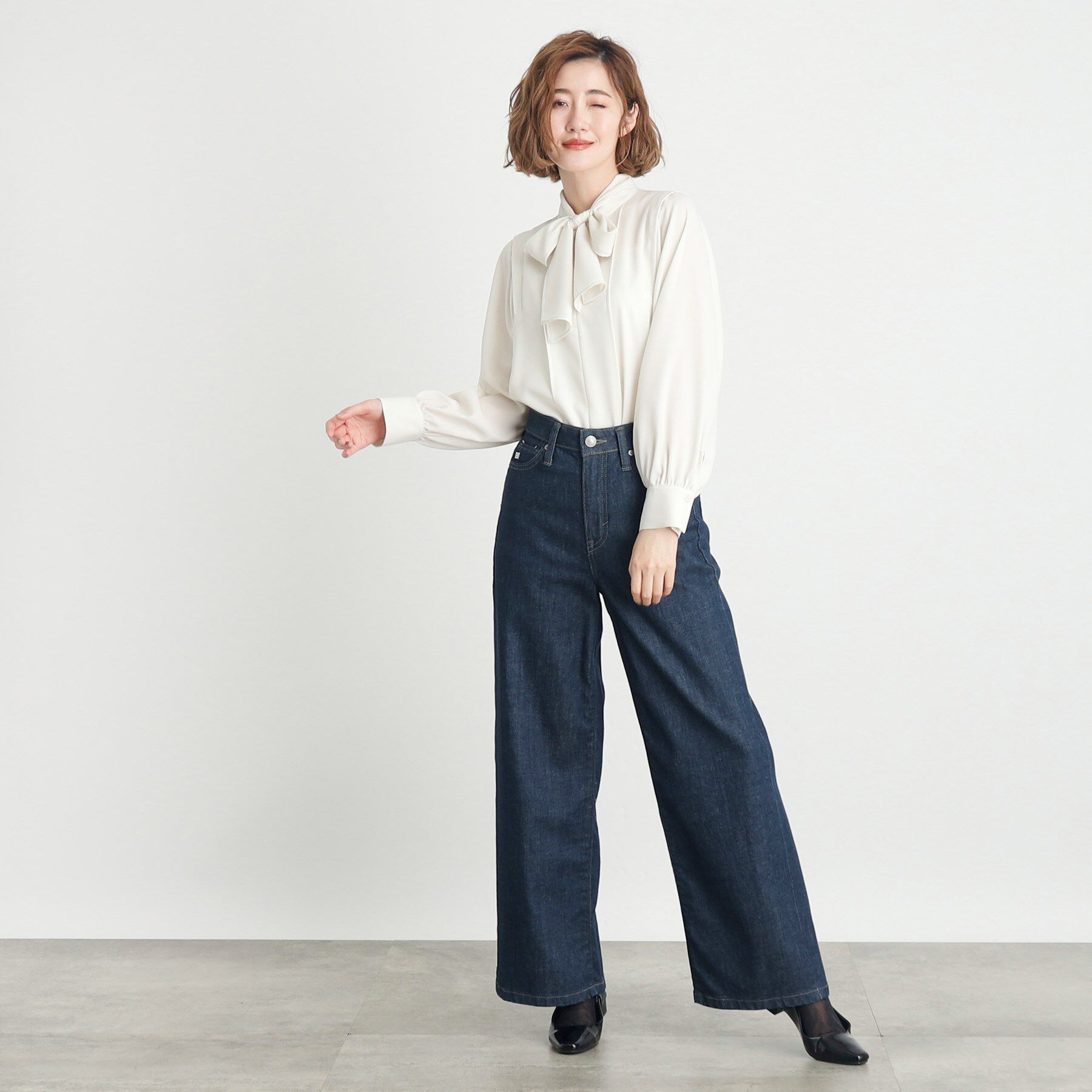 grove「【SOMETHING&times;grove別注】LISAWIDE DENIM PANTS」|デニム|