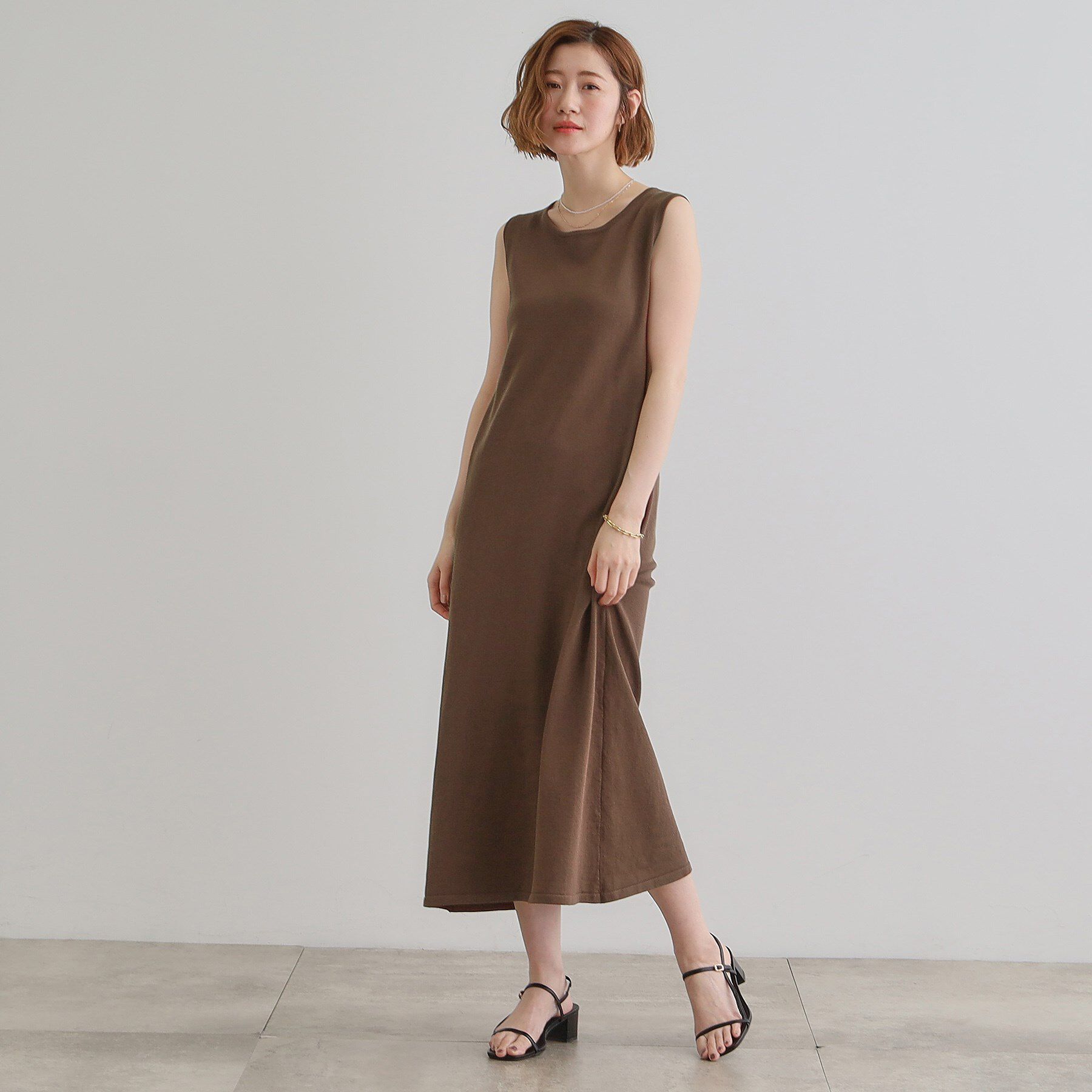 grove「ラメベスト&times;ニットワンピースSET」|ワンピース|