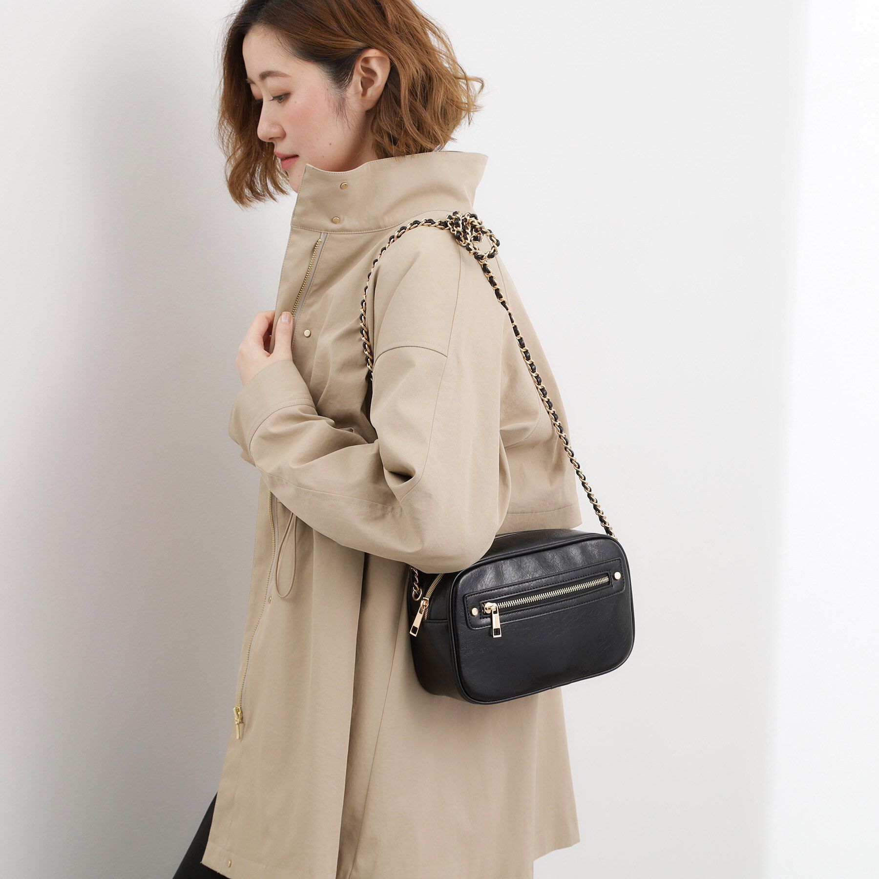 grove「スクエアZipポケチェーンショルダー」|ショルダー・メッセンジャー|