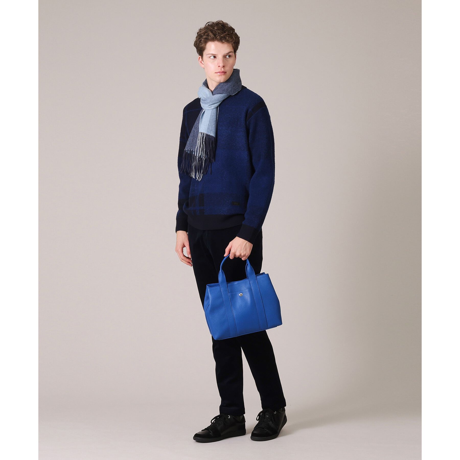 TAKEO KIKUCHI「【カシミヤ100%】パネル カシミヤマフラー」|ストール|