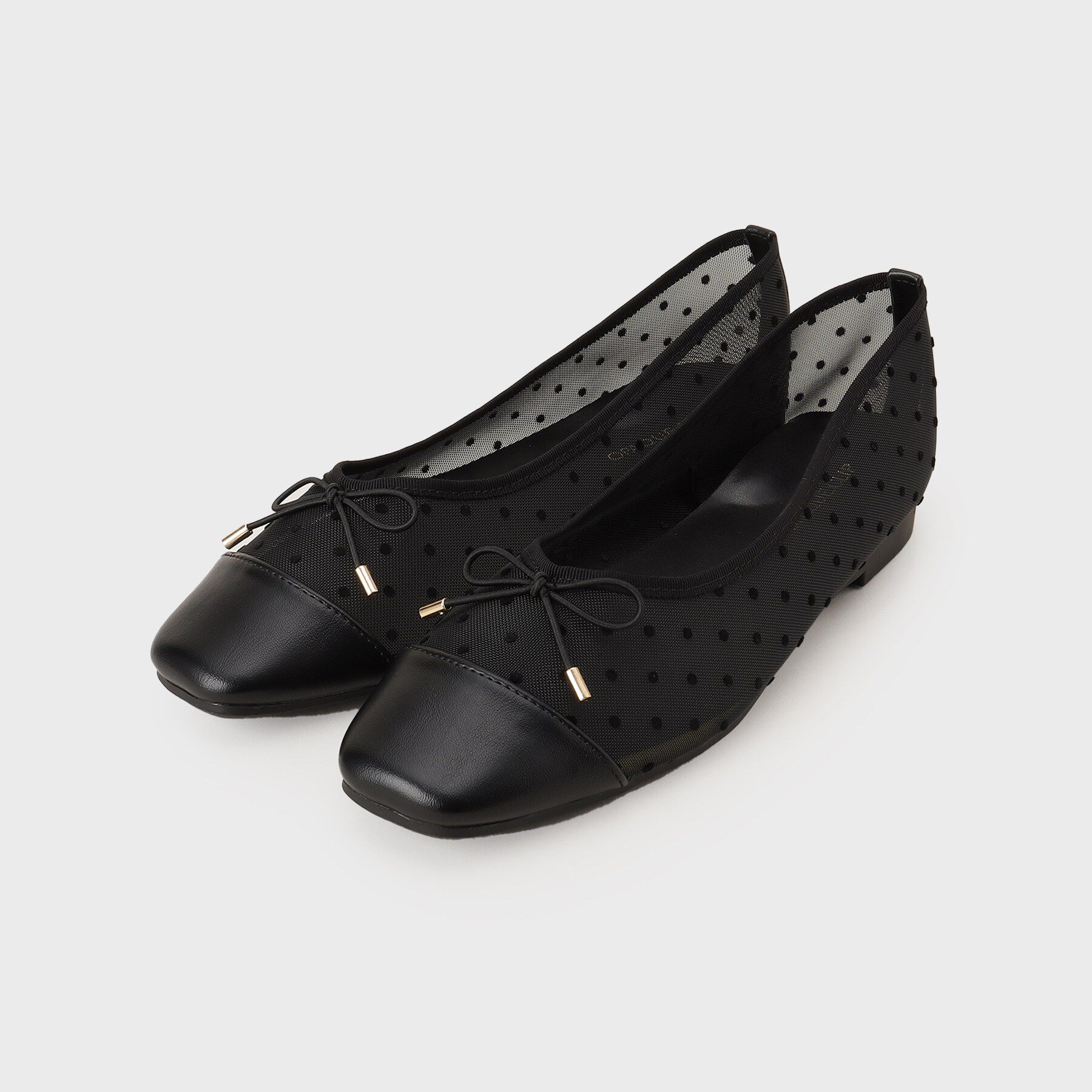 OPAQUE.CLIP「新色追加！【定番】名品フラットバレエシューズ」|パンプス|ブラック(619)