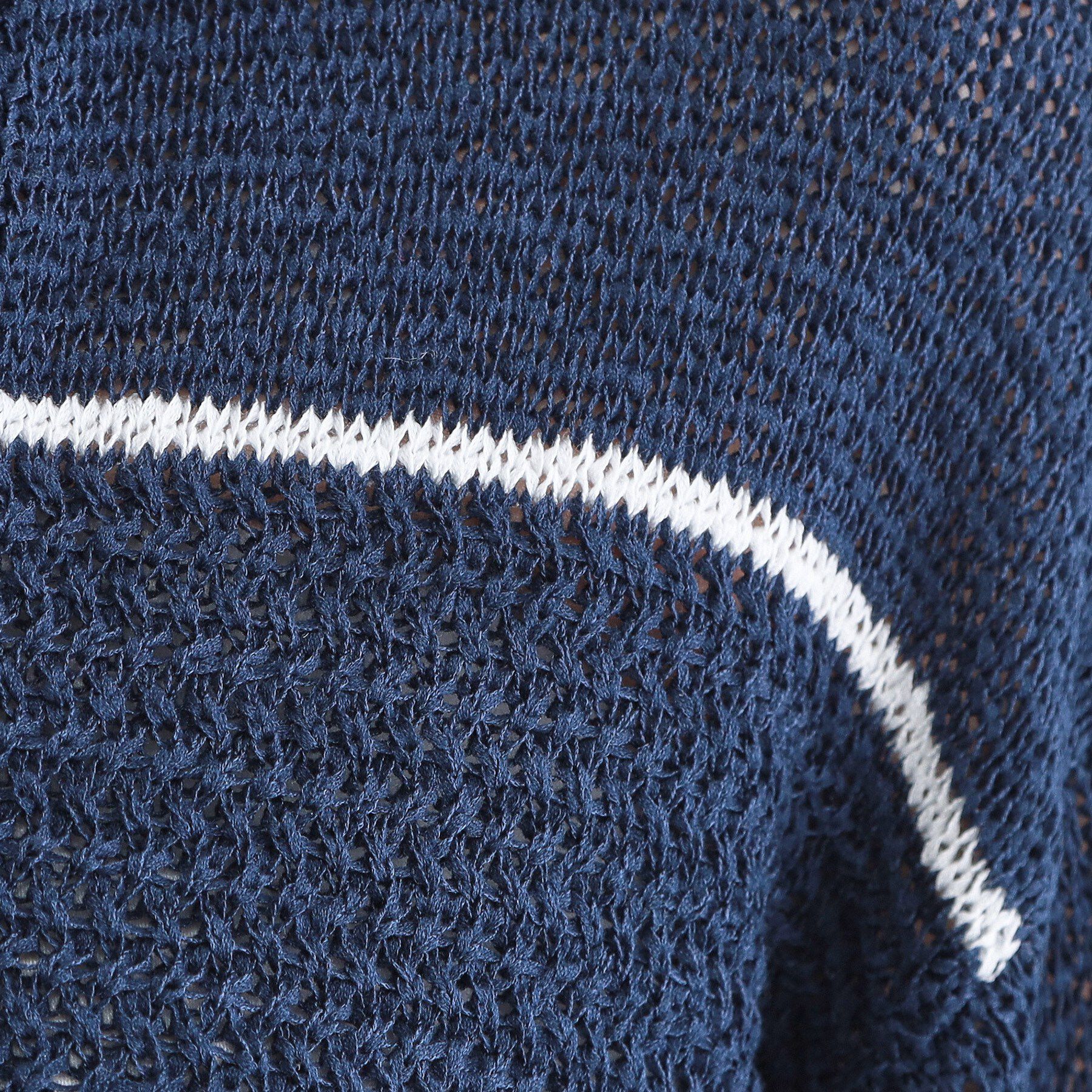 OPAQUE.CLIP「テープヤーンキーネックニット【洗濯機OK】」|ニット・セーター|