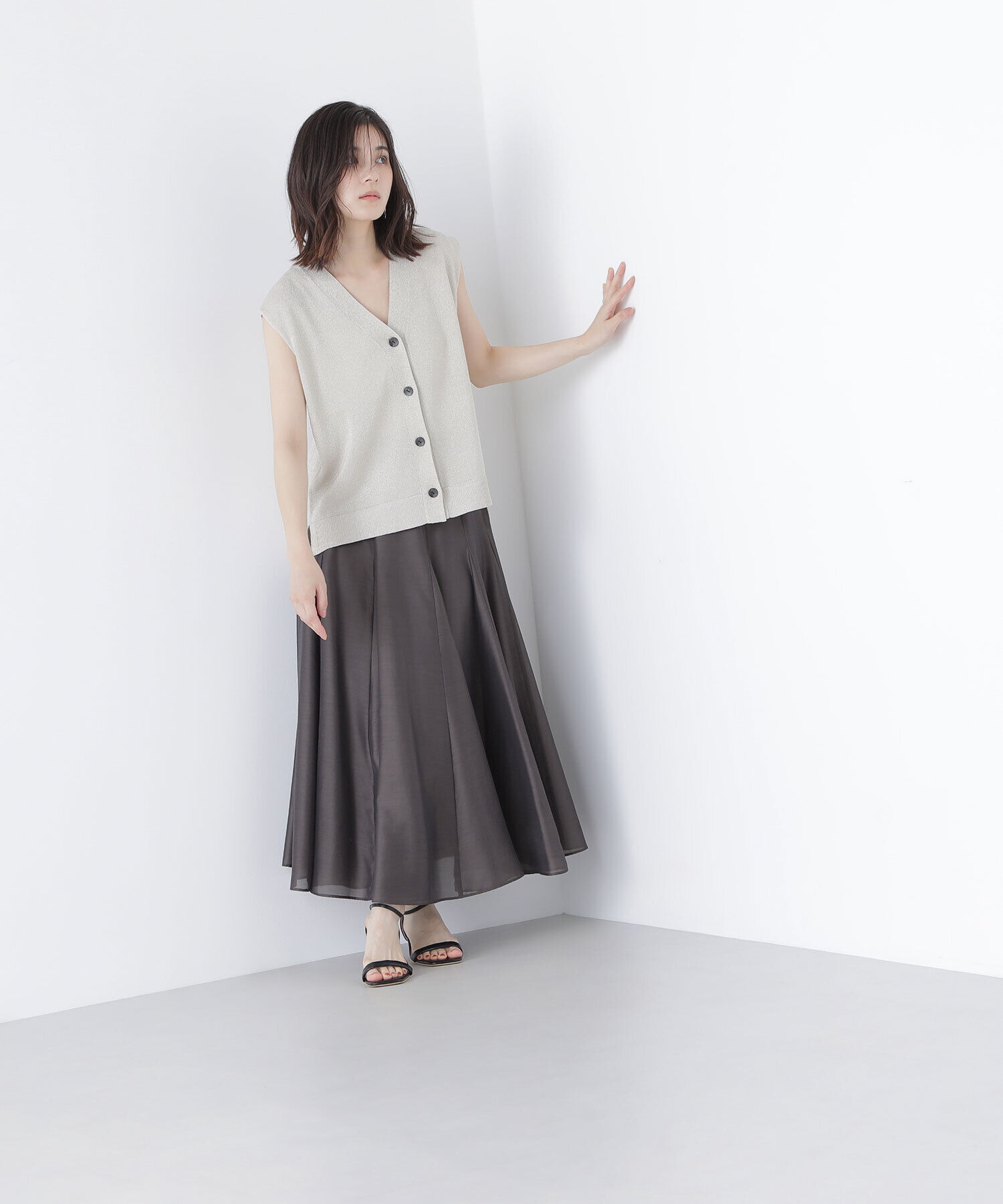  「シャイニーシアーボイルスカート」|スカート|