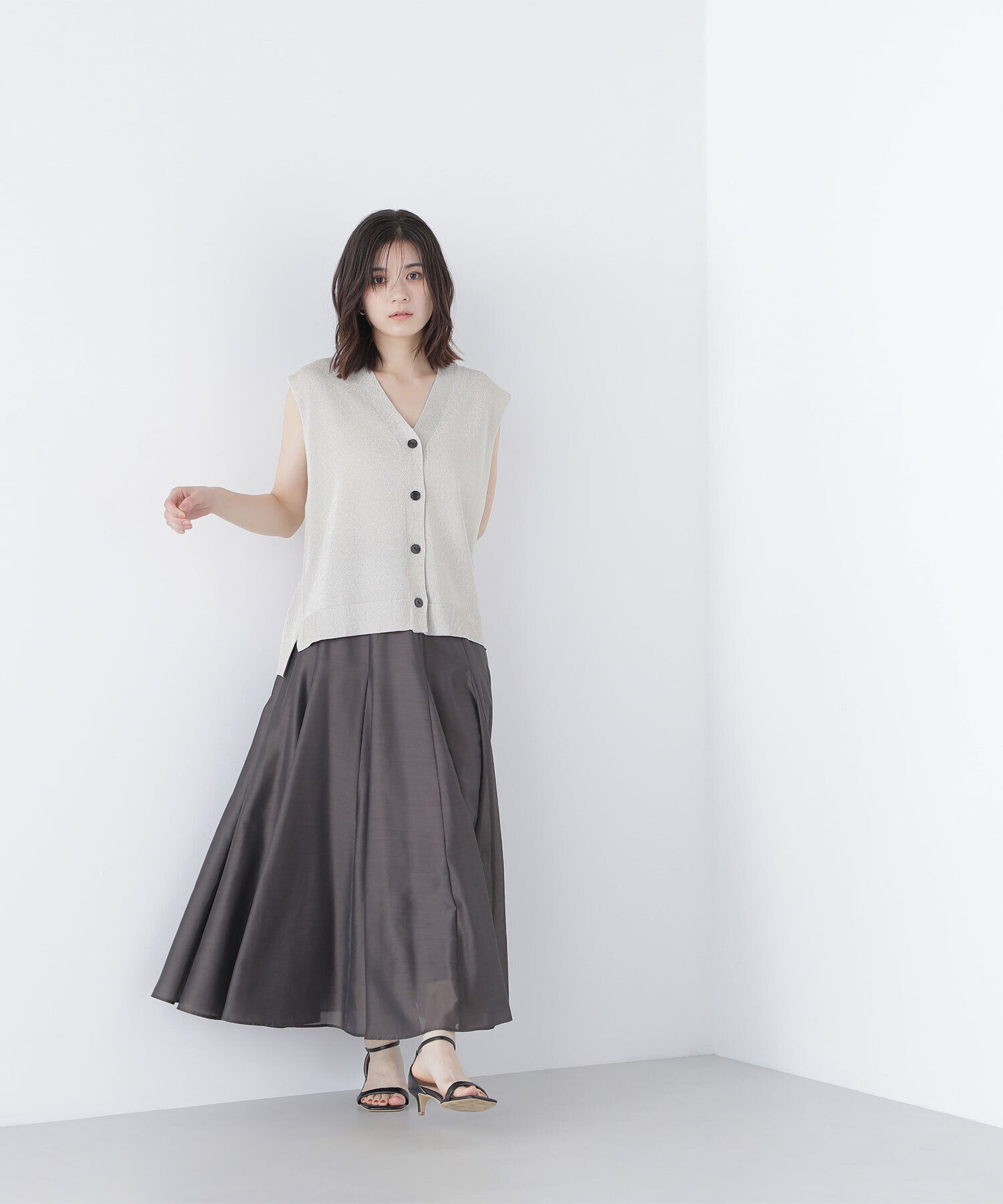  「シャイニーシアーボイルスカート」|スカート|