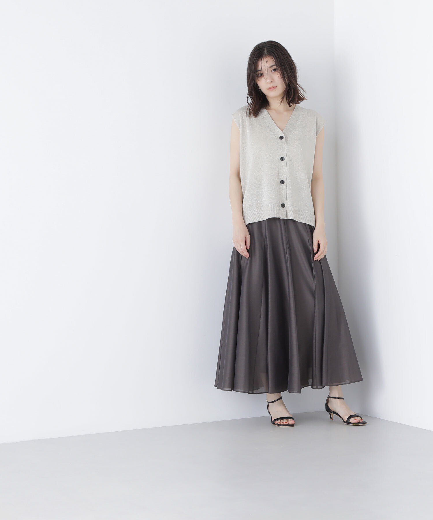  「シャイニーシアーボイルスカート」|スカート|