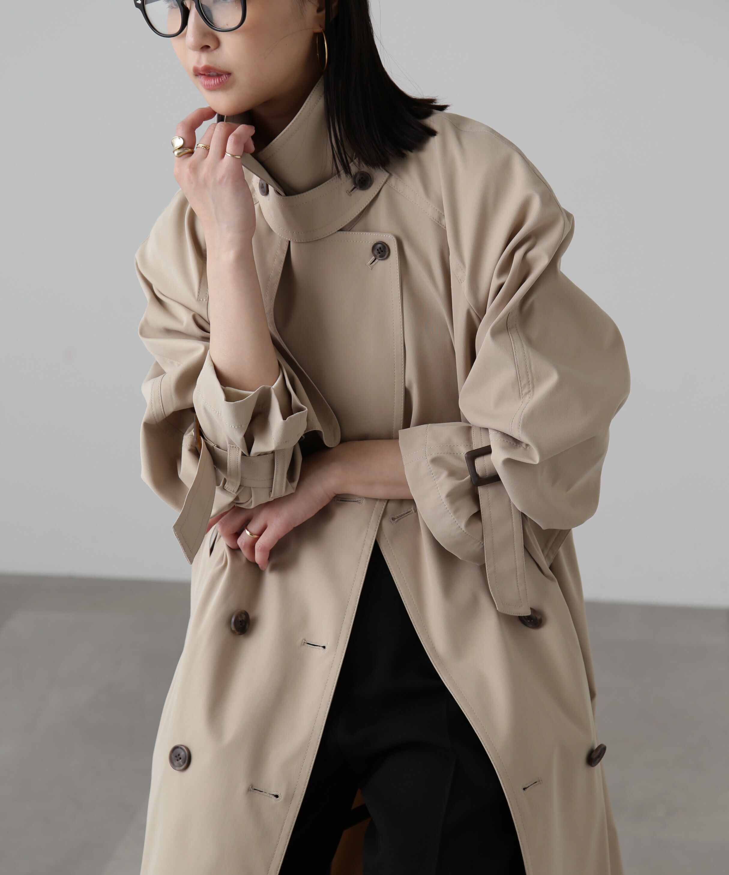  「[低身長ｻｲｽﾞ/Sｼﾘｰｽﾞ]ﾎﾟﾘｴｽﾃﾙｷﾞｬﾊﾞｽﾀﾝﾄﾞｶﾗｰ」|その他|ベージュ