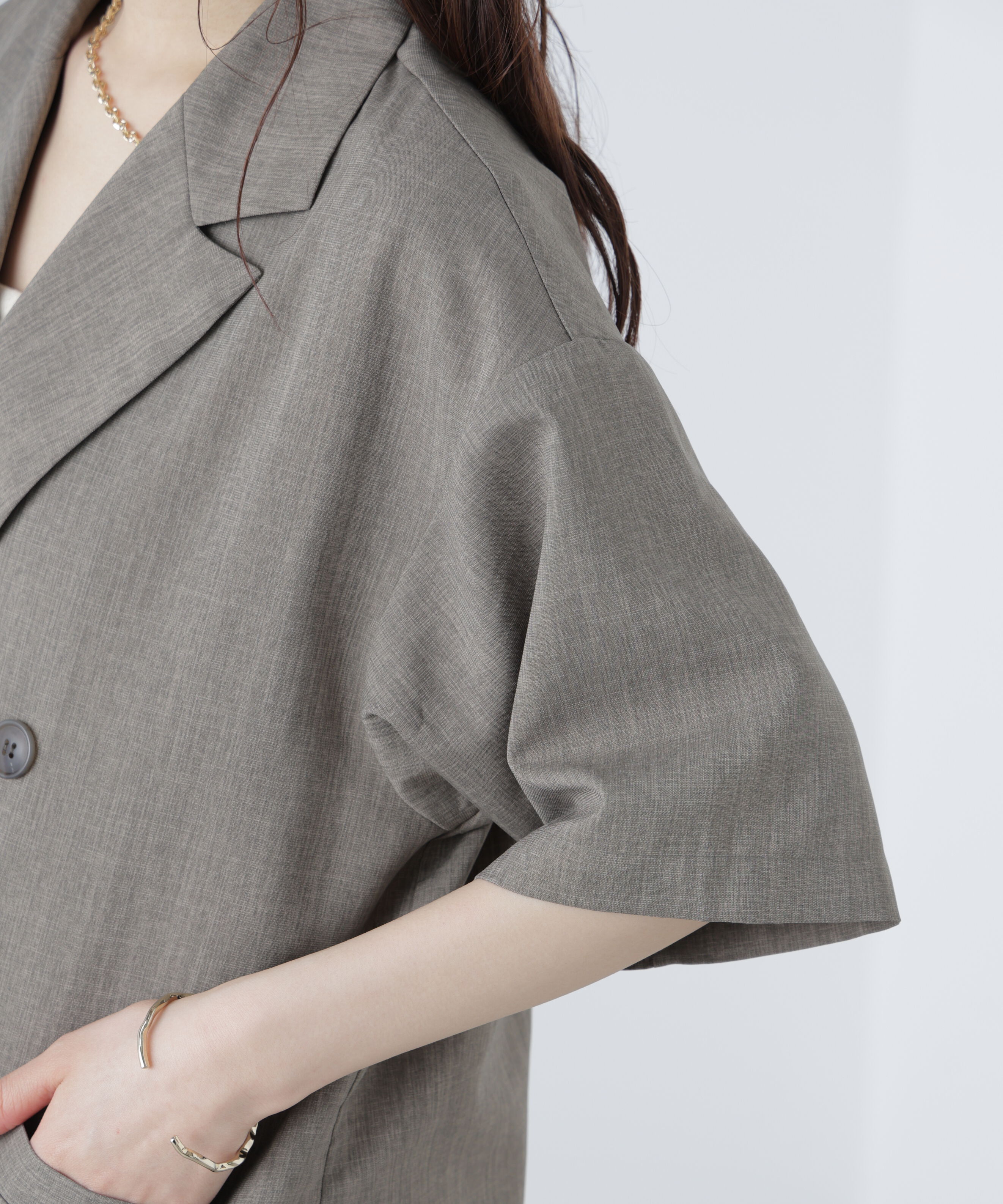  「半袖オーバーサイズジャケット」|その他|