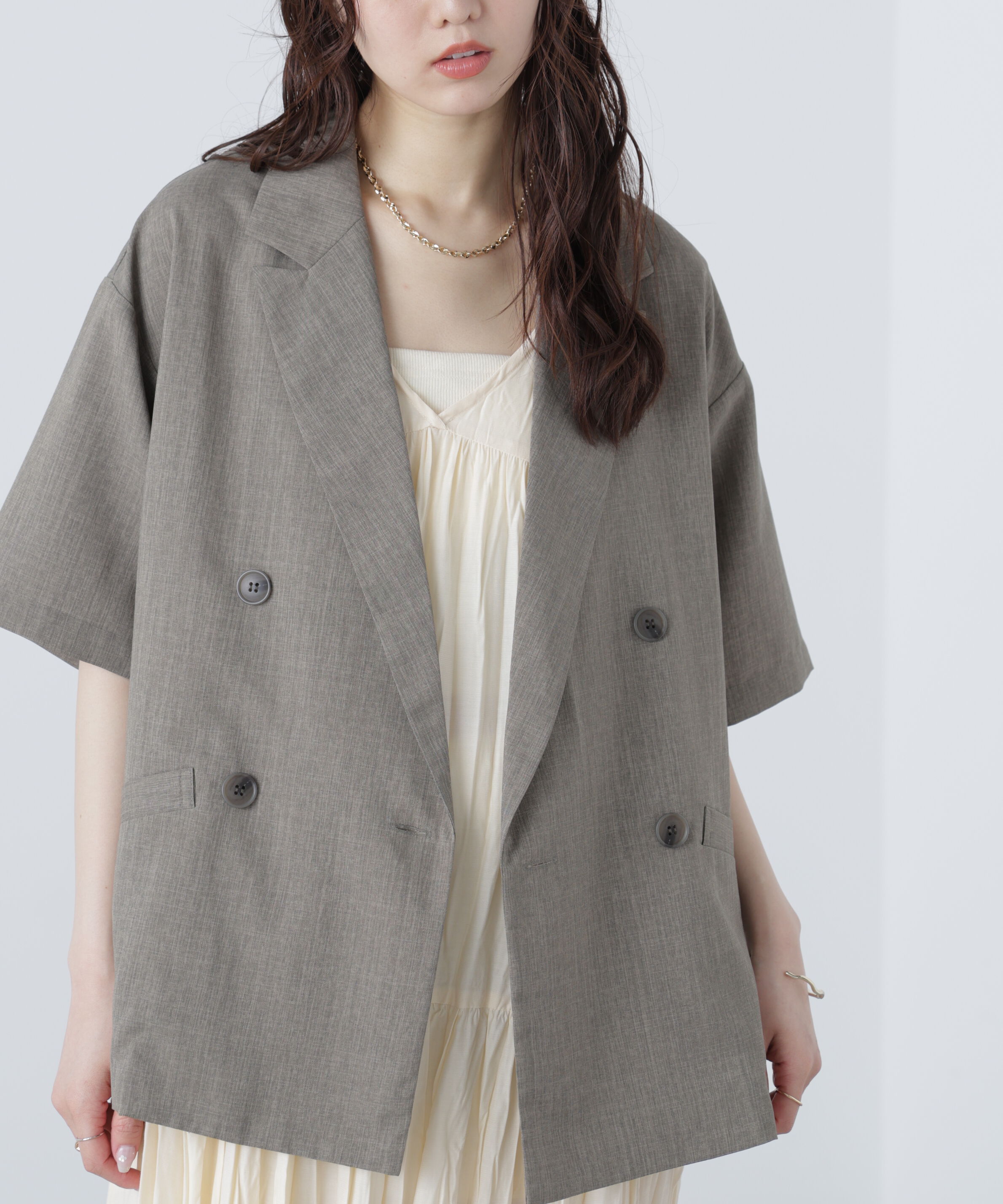  「半袖オーバーサイズジャケット」|その他|