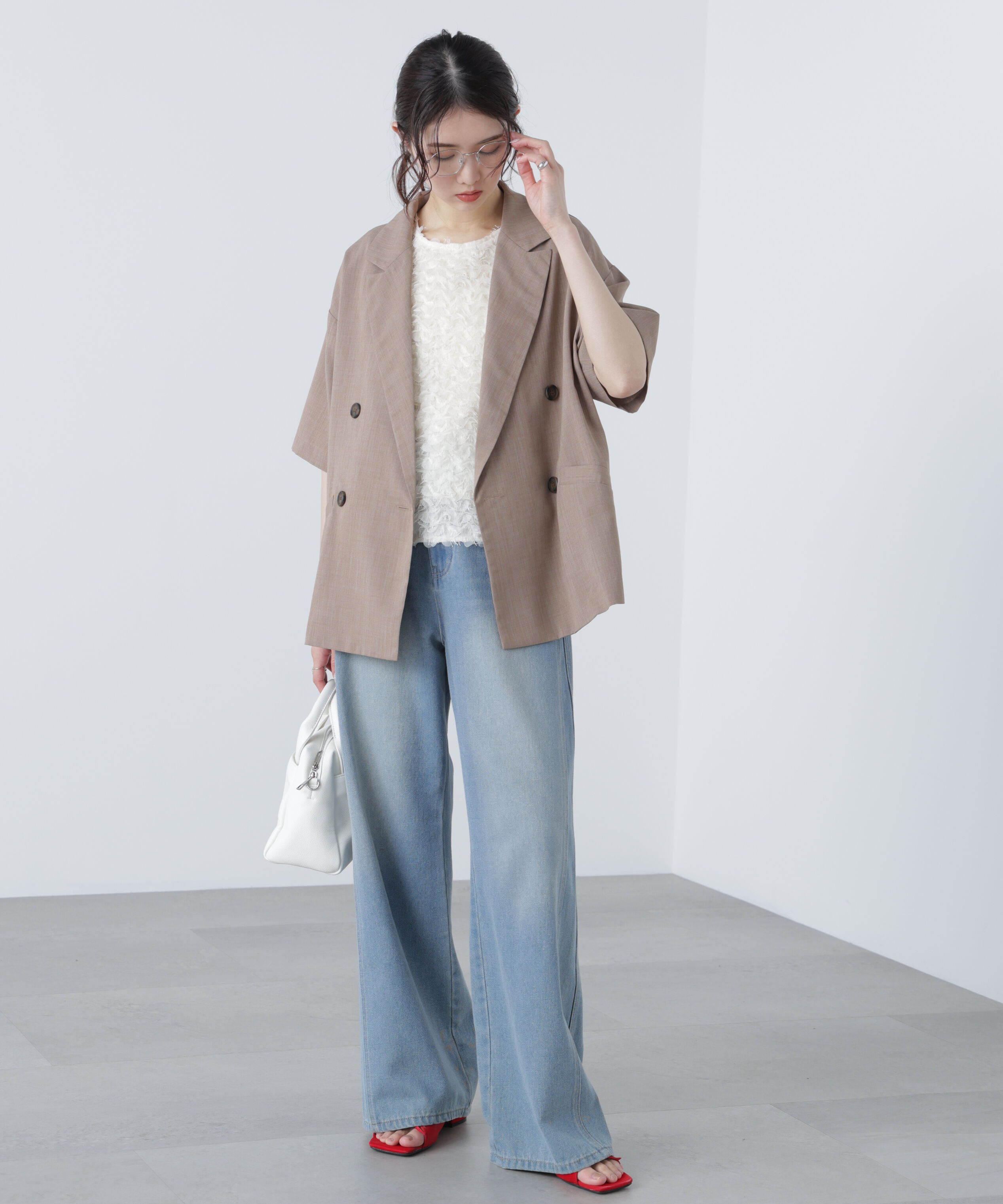  「半袖オーバーサイズジャケット」|その他|