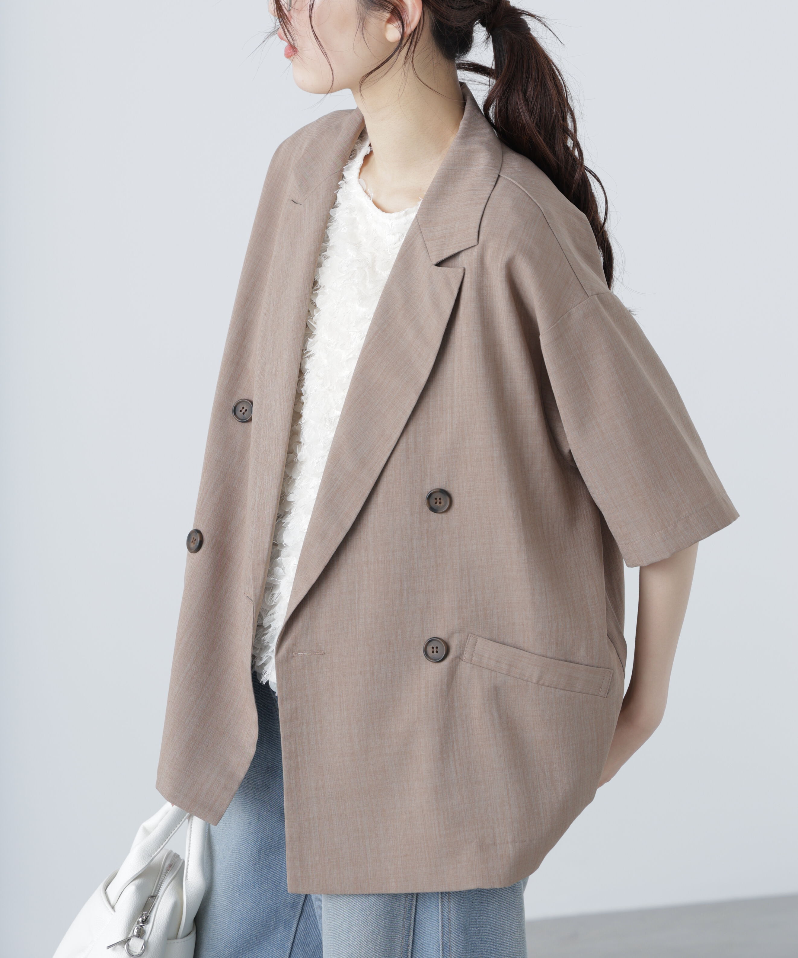  「半袖オーバーサイズジャケット」|その他|