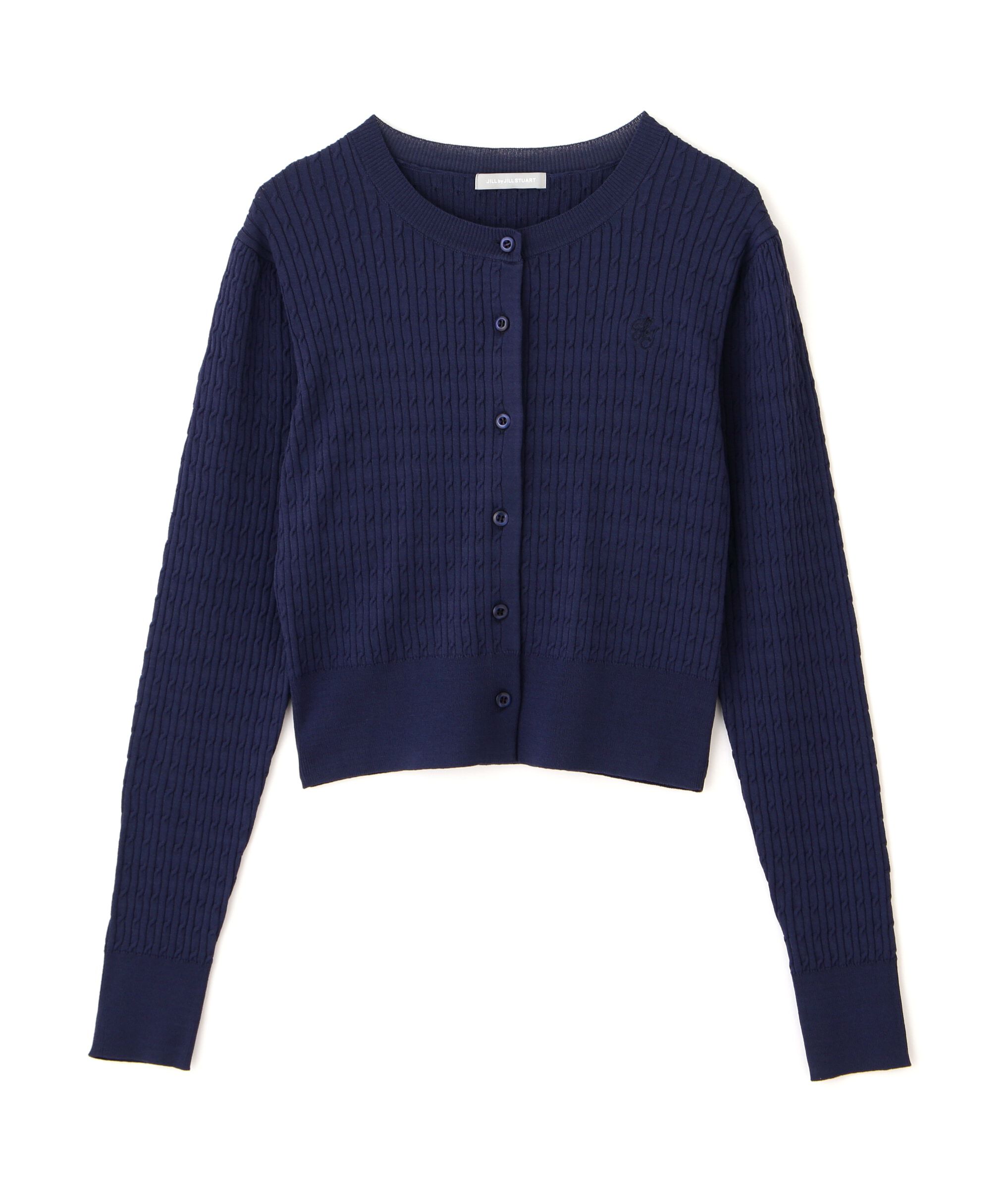  「ベーシックミニケーブルリブカーディガン」|ニット・セーター|