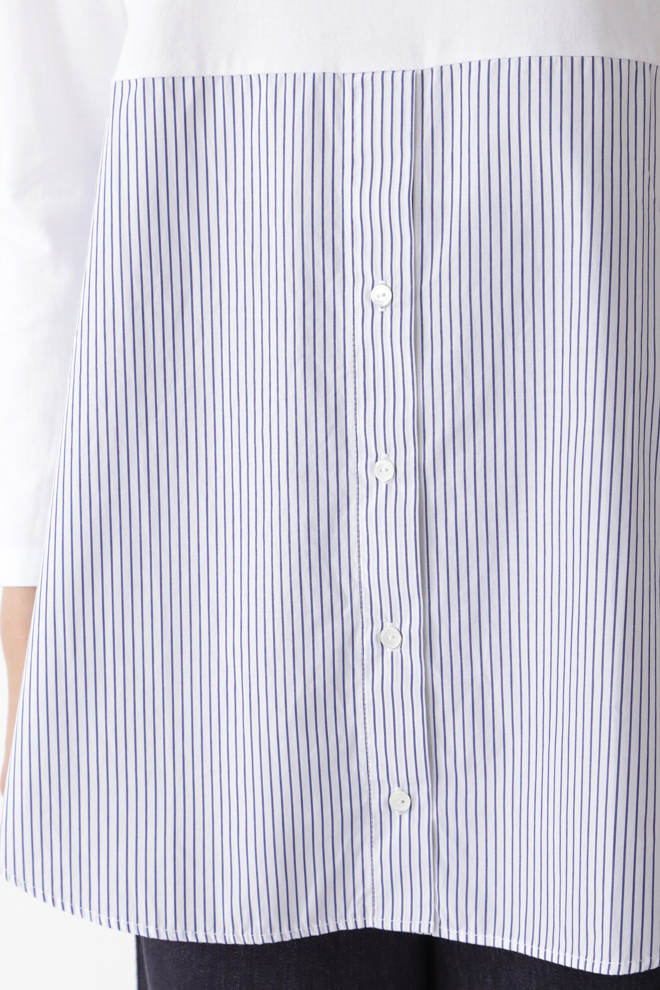  「◆オーガニックコットン　ドッキングプルオーバー」|Tシャツ・カットソー|