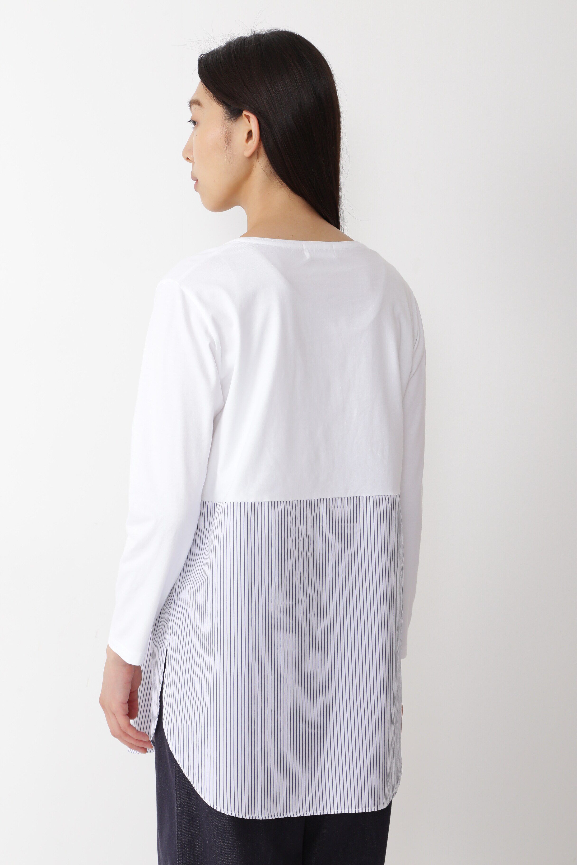  「◆オーガニックコットン　ドッキングプルオーバー」|Tシャツ・カットソー|