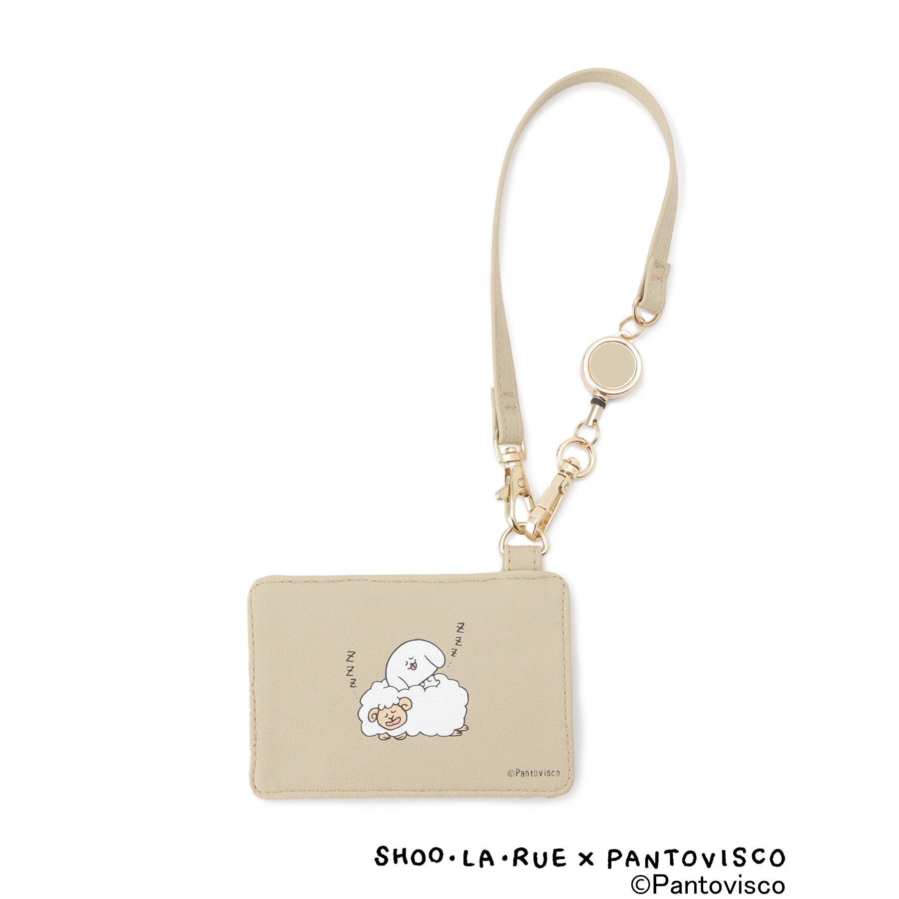 SHOO･LA･RUE「【パントビスコ／ぺろち】イラストプリント 合皮パスケース」|その他|