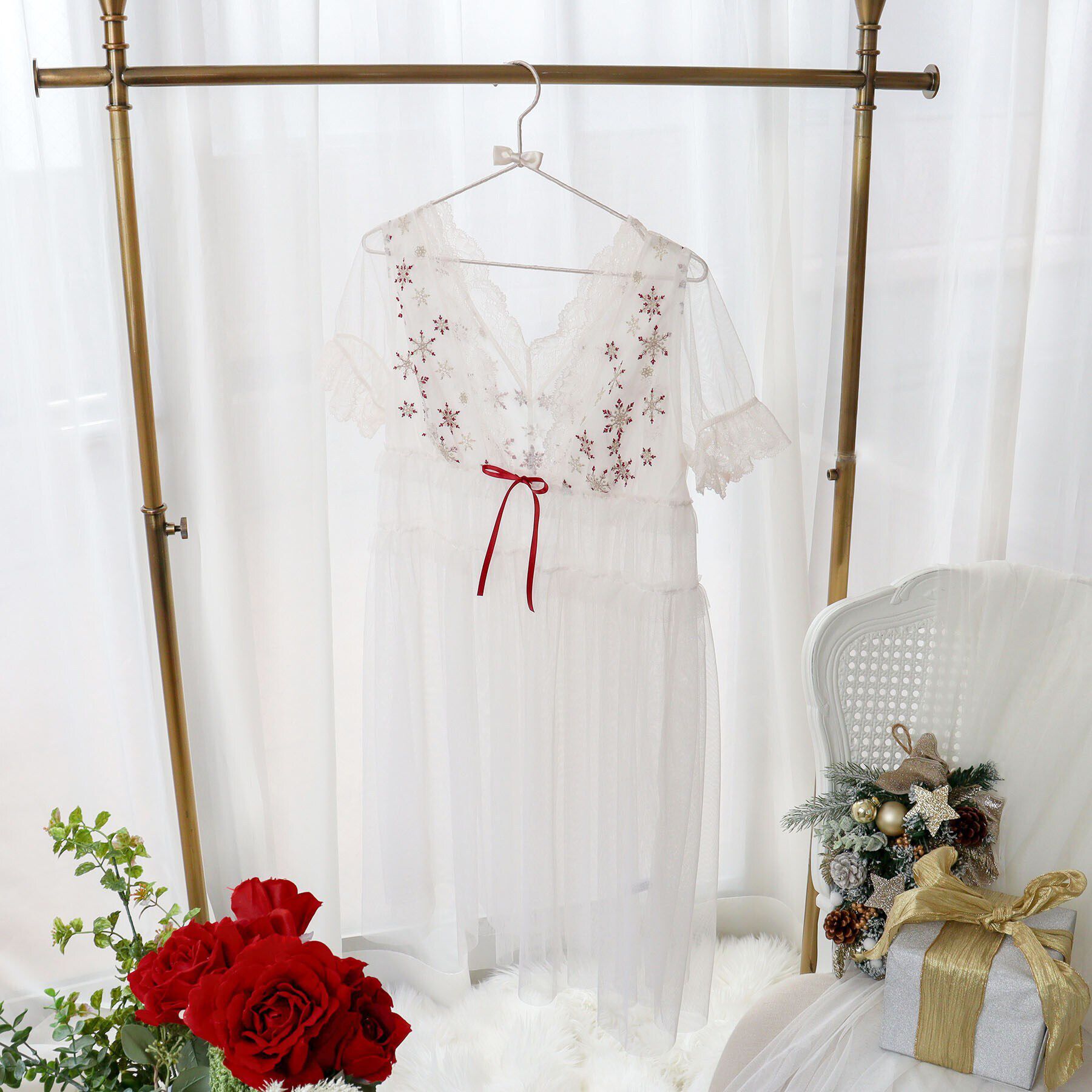 Risa Magli「グレッタ カーディガン」|インナー|レッド(061)