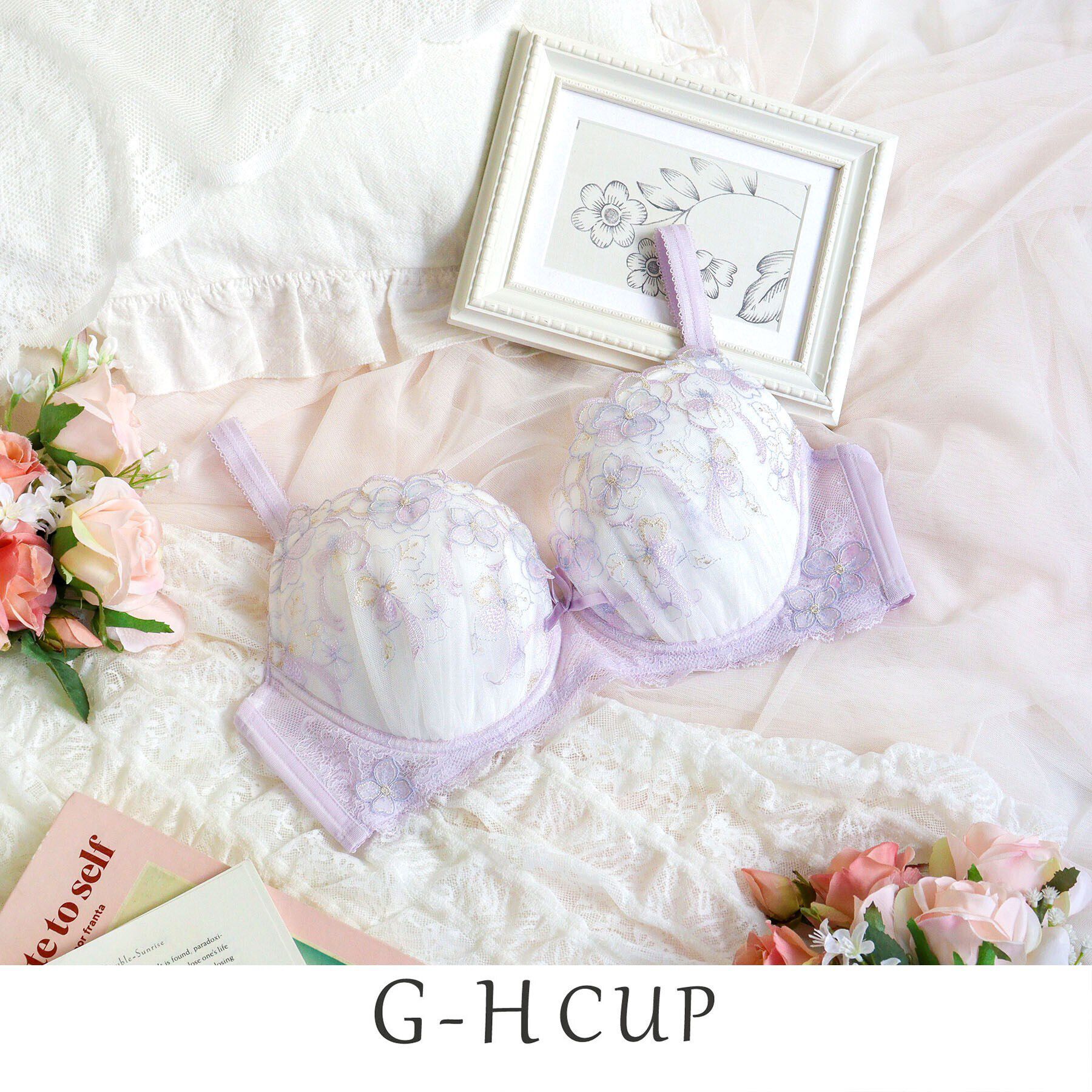 Risa Magli「マティア ブラジャー（G-H）＜バストアップタイプ＞」|インナー|ラベンダー(080)