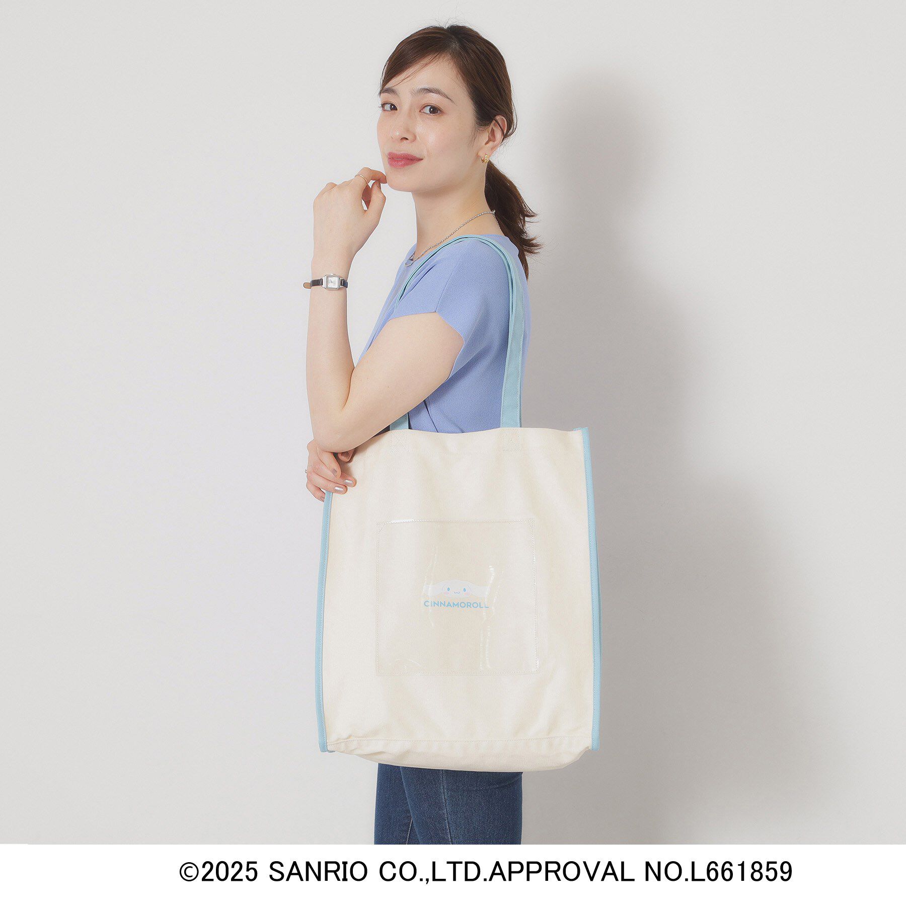 ITS&rsquo;DEMO「＜サンリオキャラクターズ＞クリアポケットトート【A4対応】」|トートバッグ|