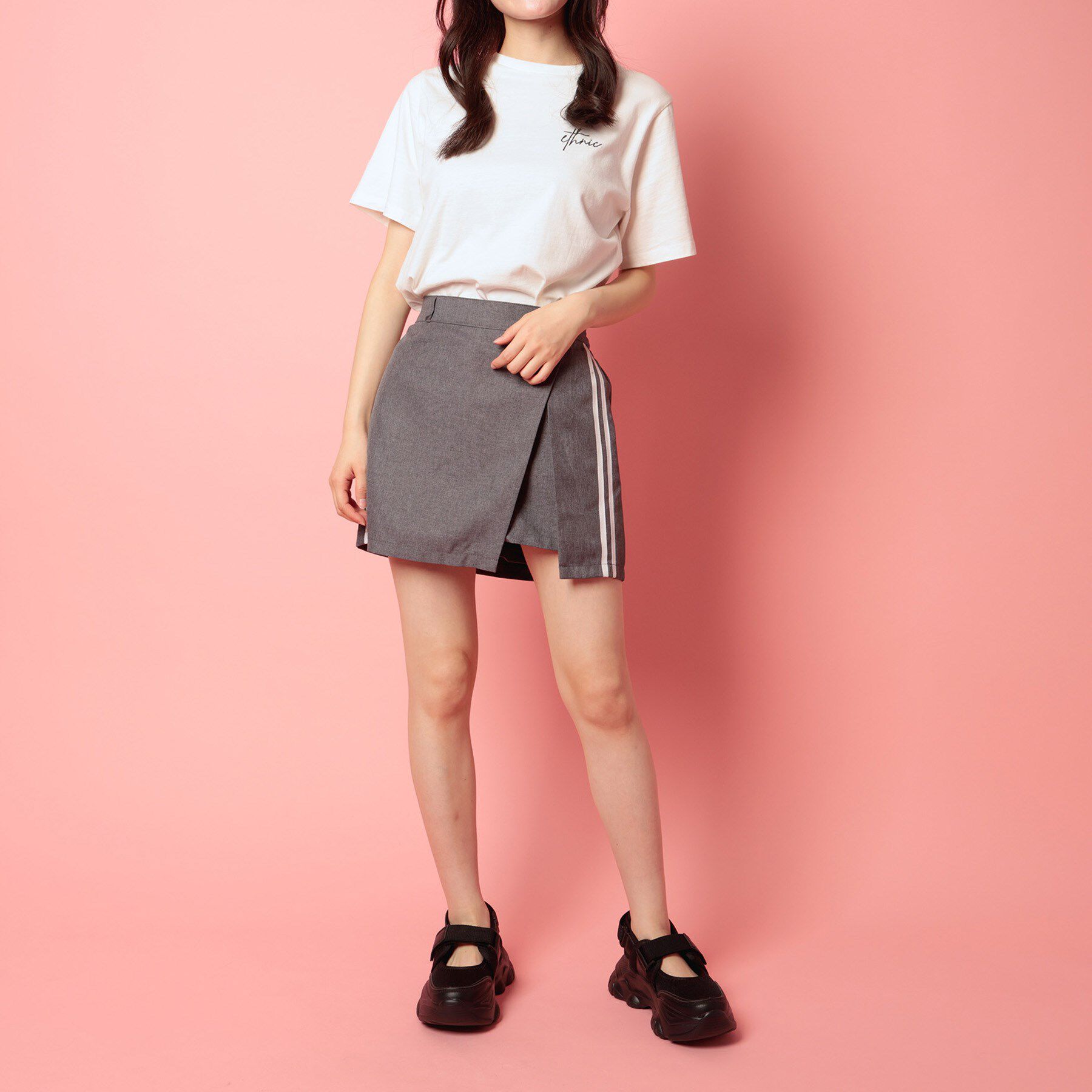 csT&P「バックベルト厚底スニーカー」|スニーカー|