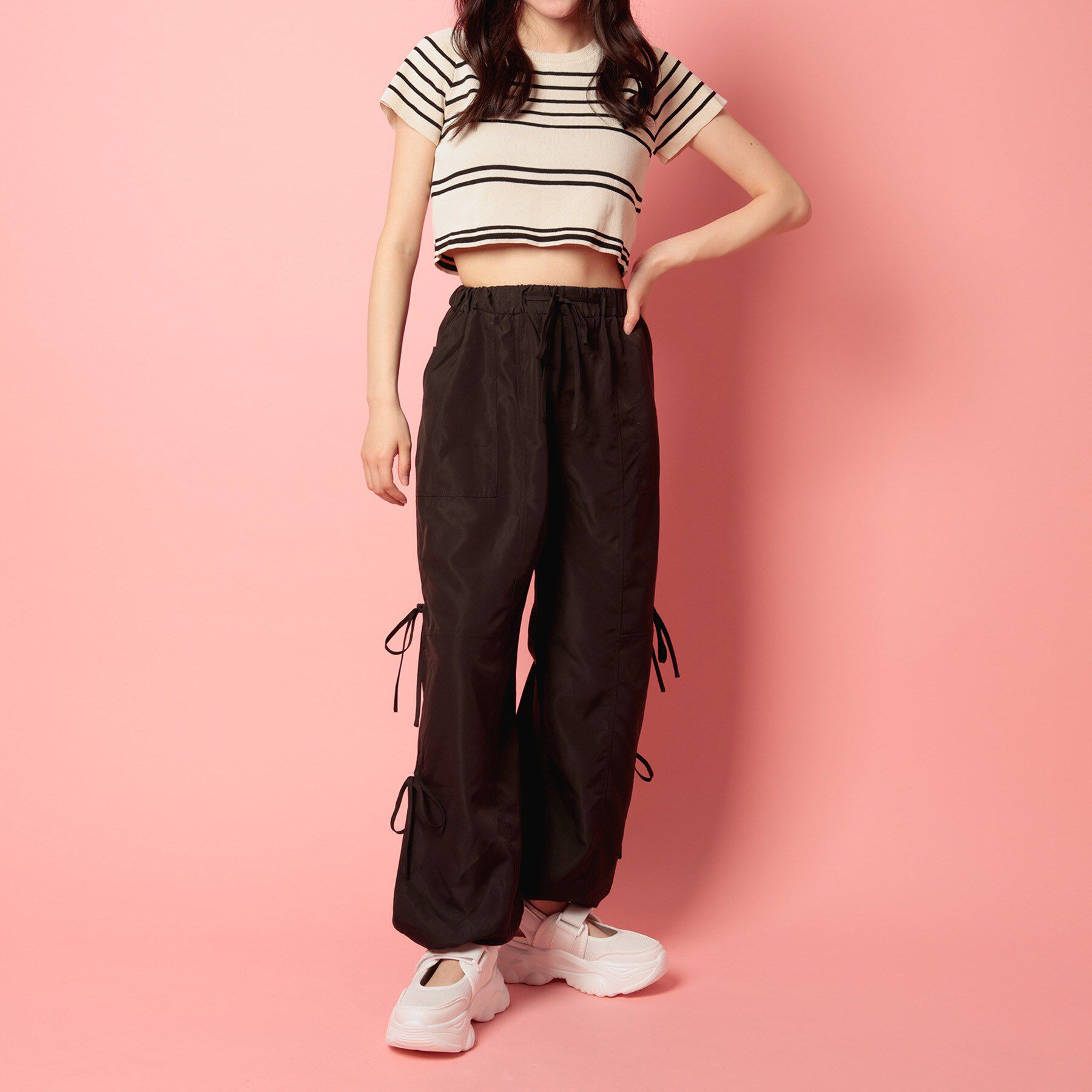 csT&P「バックベルト厚底スニーカー」|スニーカー|