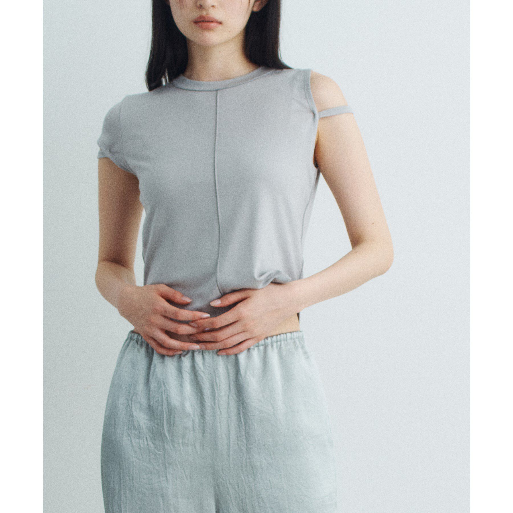 CODE A「compact edge tee」|Tシャツ・カットソー|ブルー(091)