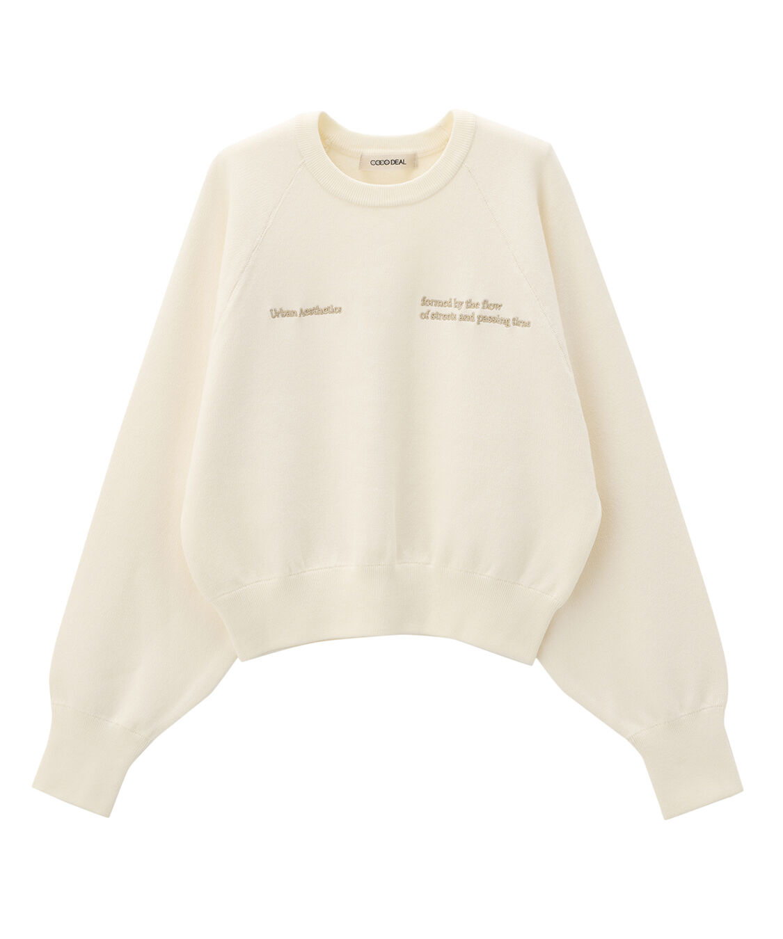 COCO DEAL「刺繍ロゴスウェットニット」|ニット・セーター|