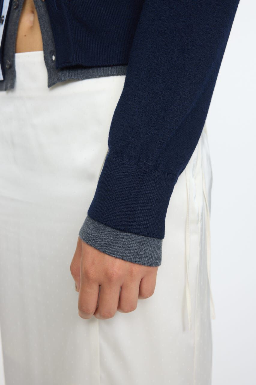 MOUSSY「DOUBLE LAYERED ニットシャツ」|シャツ・ブラウス|