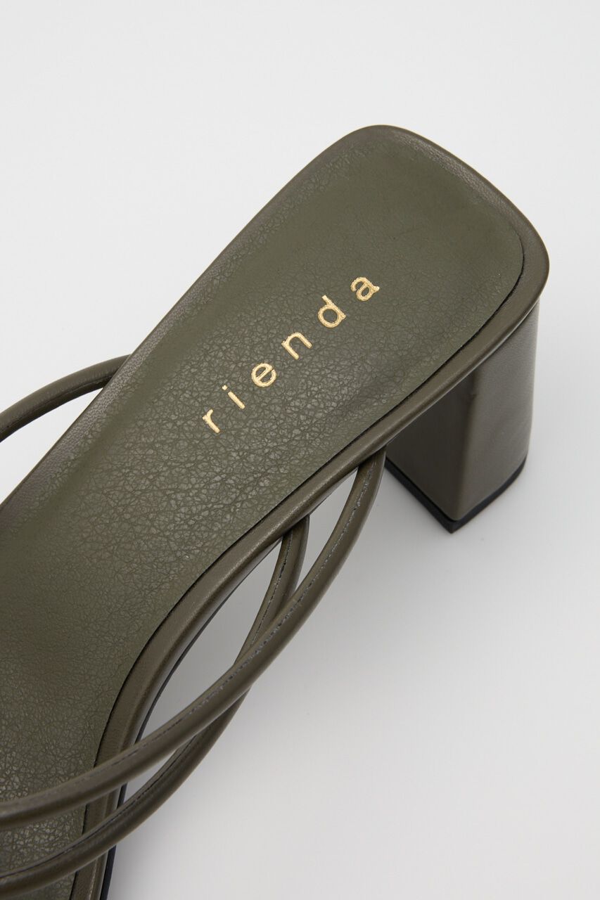rienda「スリムストリングサンダル」|サンダル|