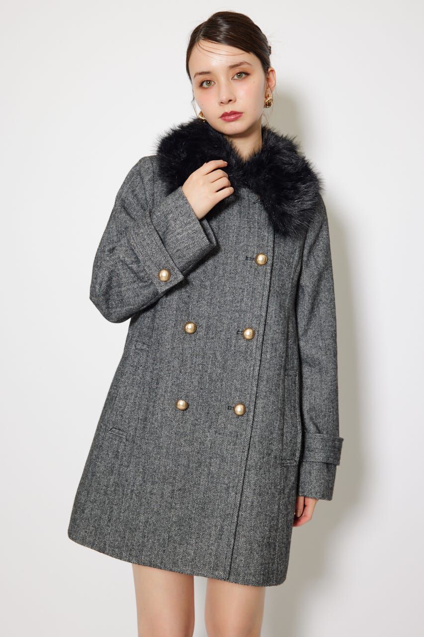 rienda「Aラインステンカラーコート」|その他|