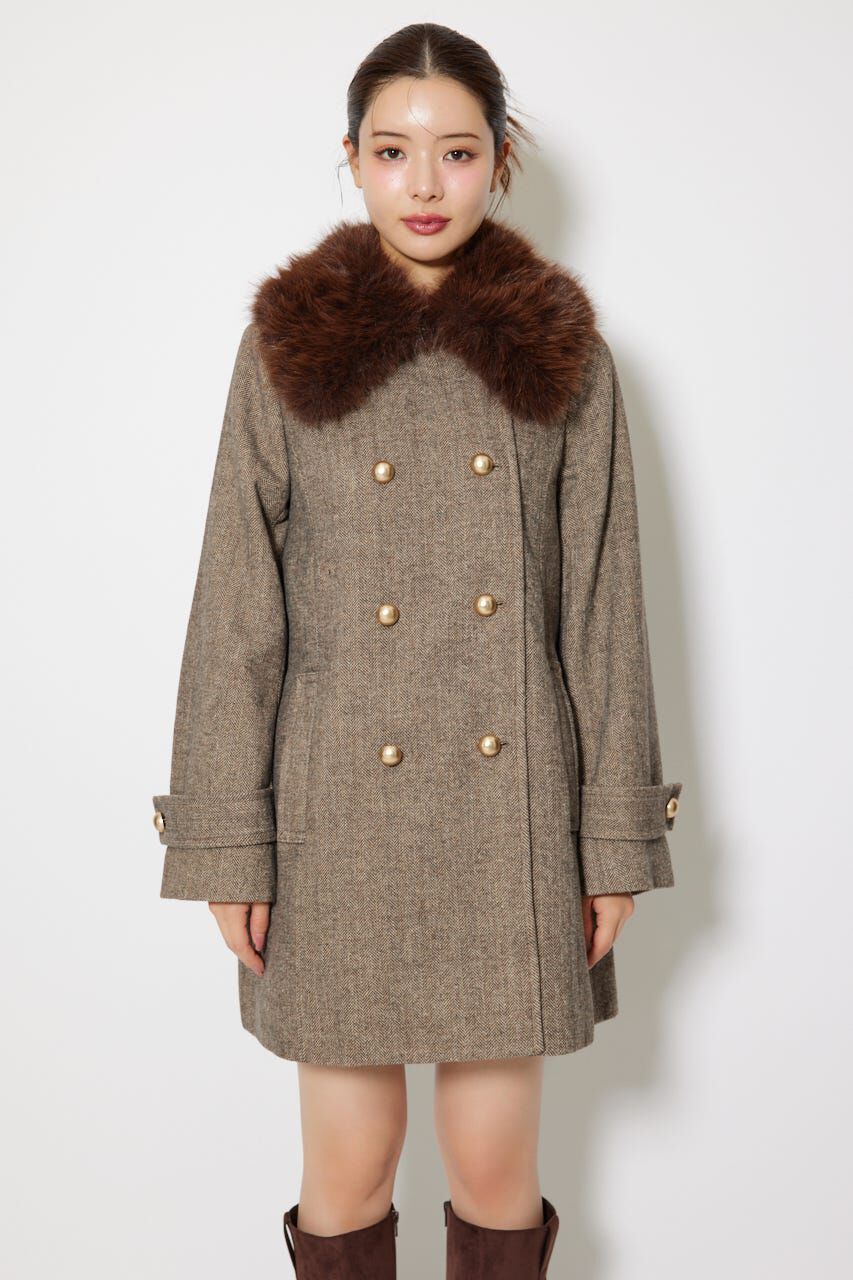 rienda「Aラインステンカラーコート」|その他|