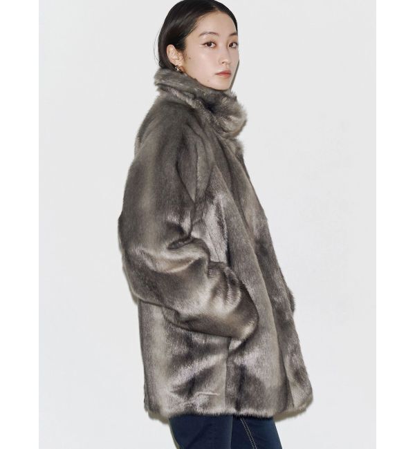 EMODA「ミディフェイクファーコート」|ダウン|