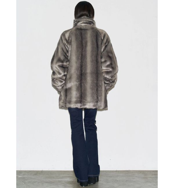 EMODA「ミディフェイクファーコート」|ダウン|