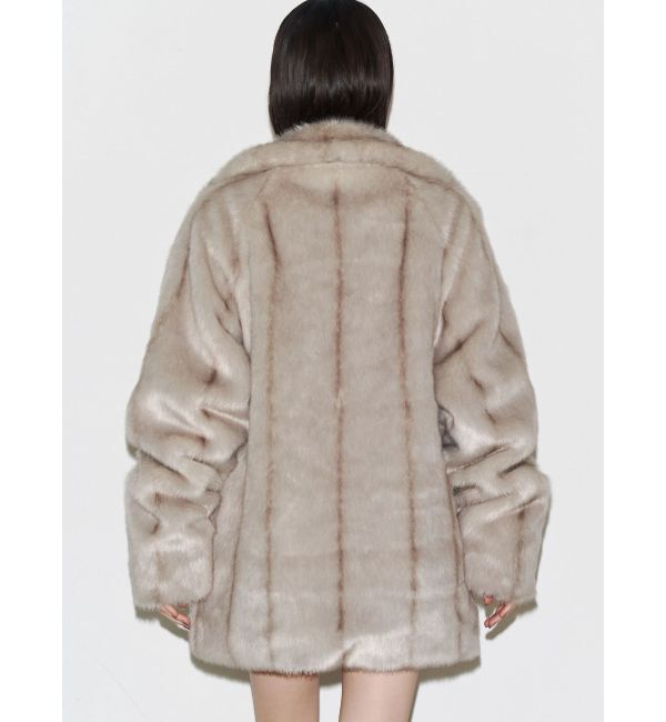 EMODA「ミディフェイクファーコート」|ダウン|