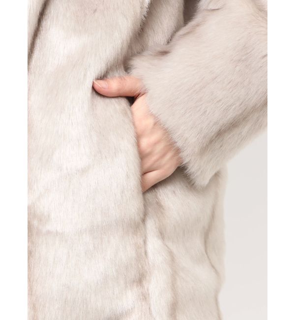 EMODA「ミディフェイクファーコート」|ダウン|