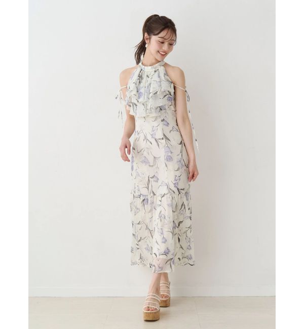 MERCURYDUO「花柄アメスリラッフルワンピース」|ワンピース|