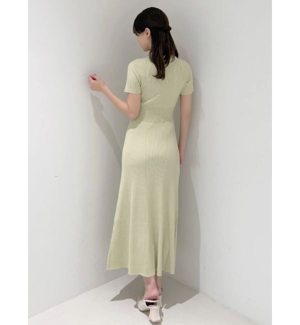MERCURYDUO「ワイドリブスキッパーニットワンピース」|ワンピース|