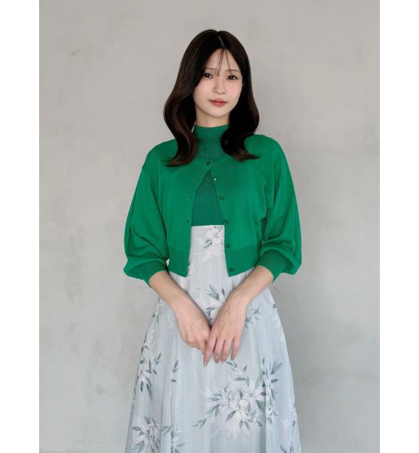 MERCURYDUO「2WAYシアーコンパクトカーディガン」|カーディガン|