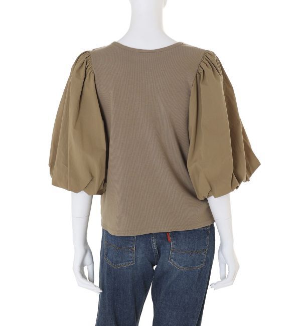 Ungrid「【WEB限定】パフスリーブドッキングブラウス」|シャツ・ブラウス|