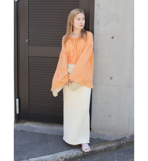 Ungrid「【ルミネ・RC限定】ギャザーボリュームショートブラウス」|シャツ・ブラウス|