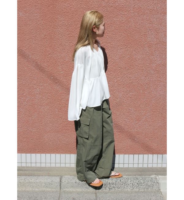 Ungrid「【ルミネ・RC限定】ギャザーボリュームショートブラウス」|シャツ・ブラウス|