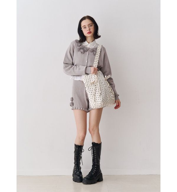 jouetie「ローズモチーフコンパクトニット【セットアップ対応】」|ニット・セーター|