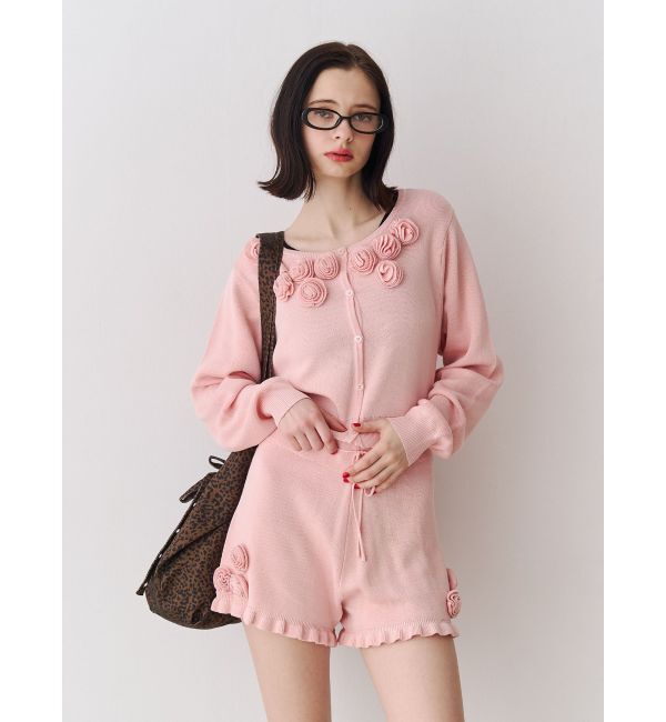 jouetie「ローズモチーフコンパクトニット【セットアップ対応】」|ニット・セーター|