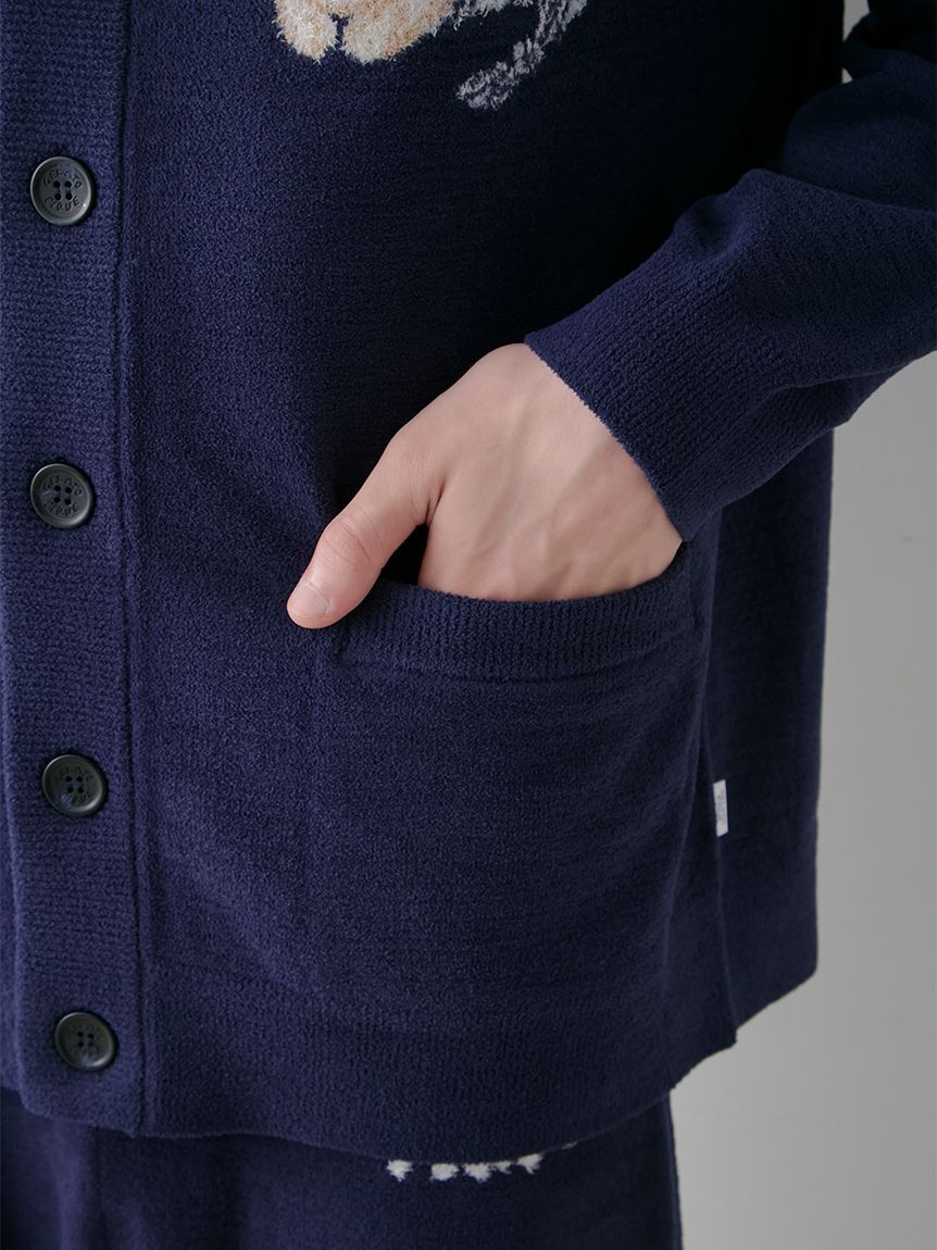 GELATO PIQUE HOMME「【HOMME】sleeping cat ジャガードカーディガン」|カーディガン|