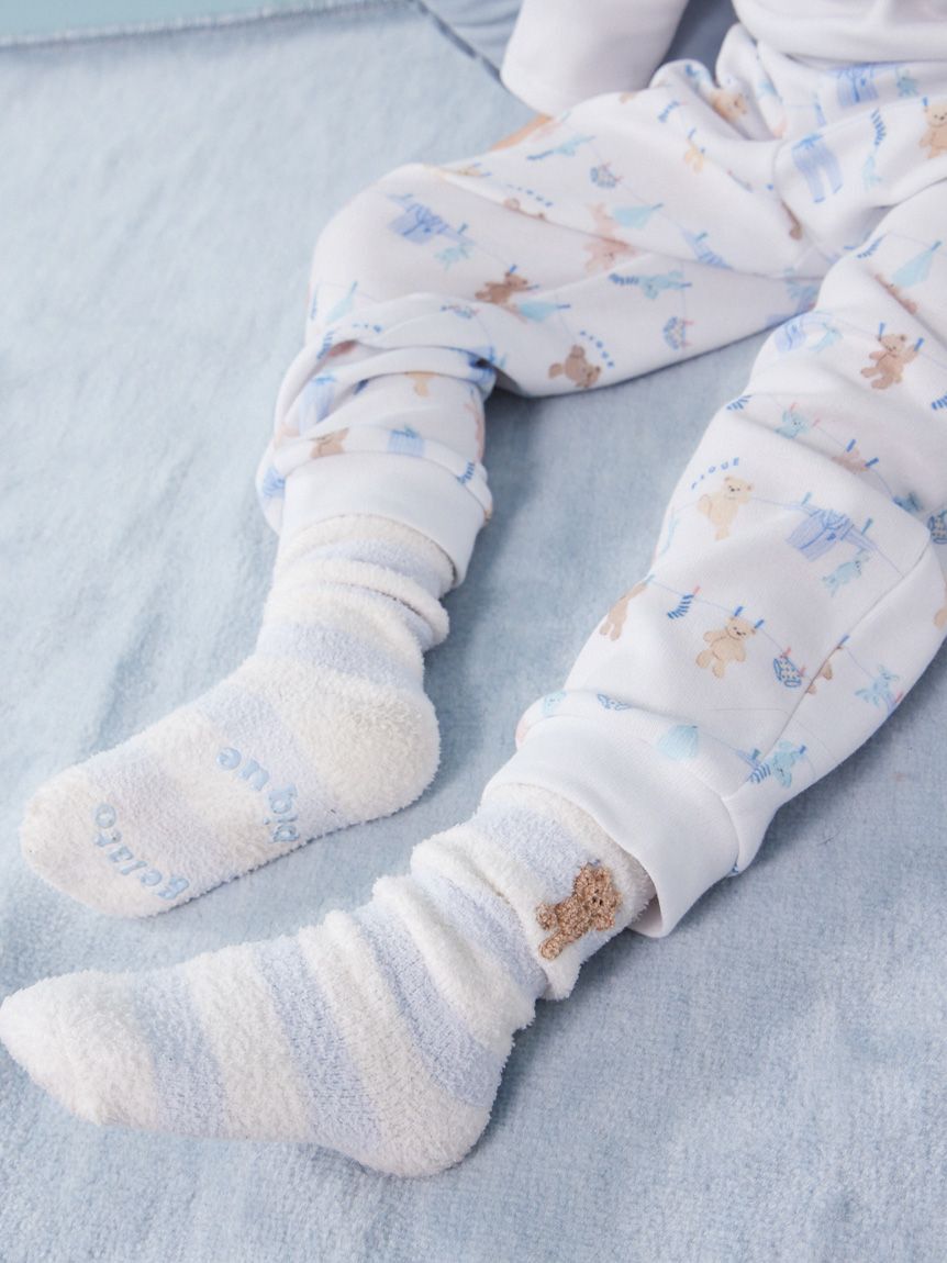 GELATO PIQUE KIDS & BABY「【KIDS】エアリーモコベアボーダーソックス」|その他|BLU