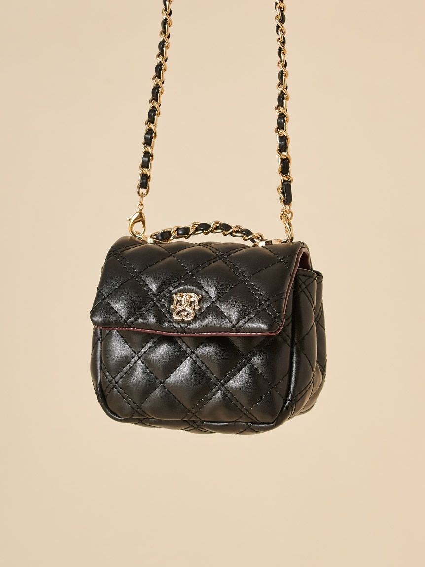 SNIDEL「チェーンミニバッグ」|ハンドバッグ|BLK