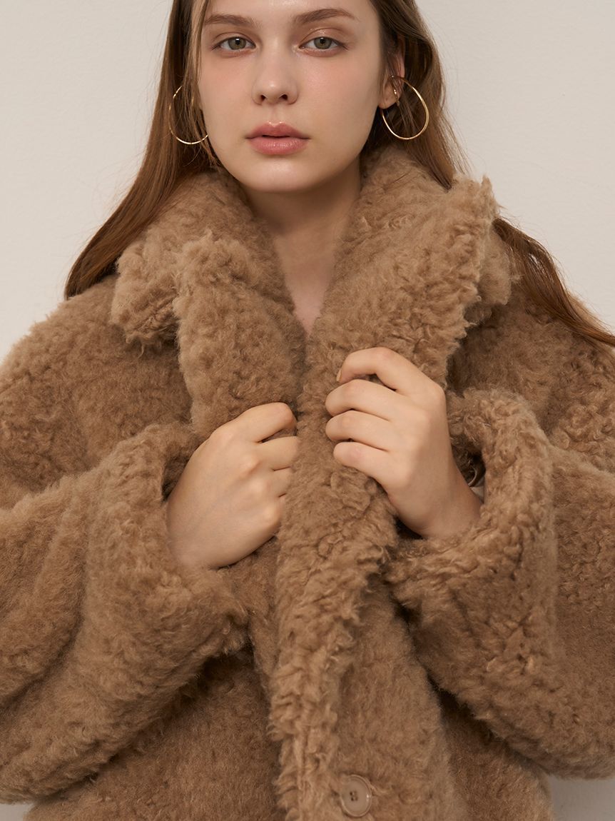 SNIDEL「ボアロングコート」|その他|