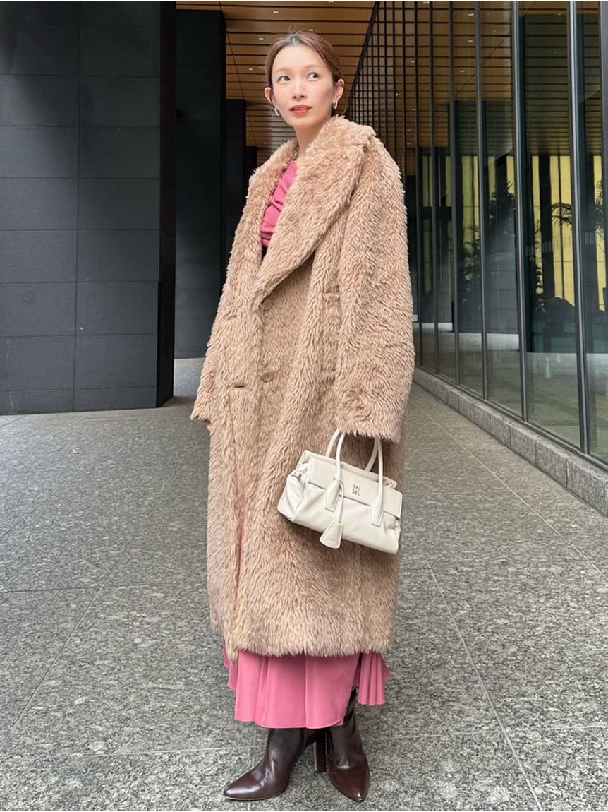 SNIDEL「ボアロングコート」|その他|