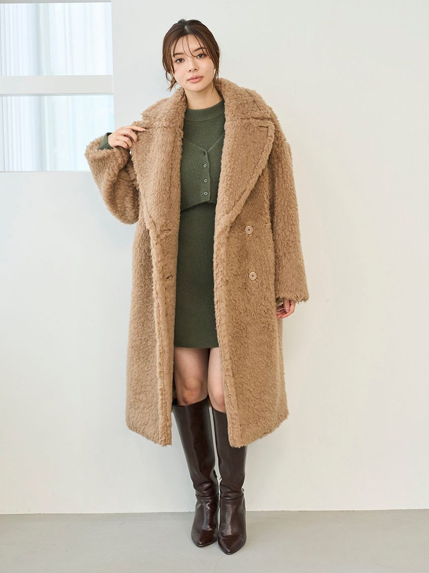 SNIDEL「ボアロングコート」|その他|