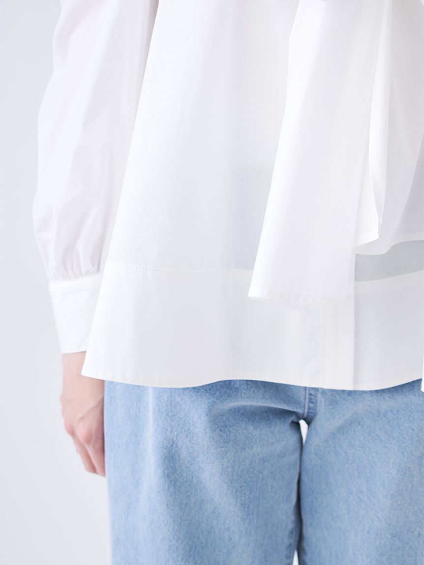 SNIDEL「デザインシャツレイヤードニットトップス」|ニット・セーター|